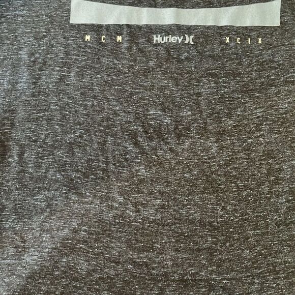 Hurley Lightweight Logo T-shirt Heathered Blue Medium - Picture 7 of 8